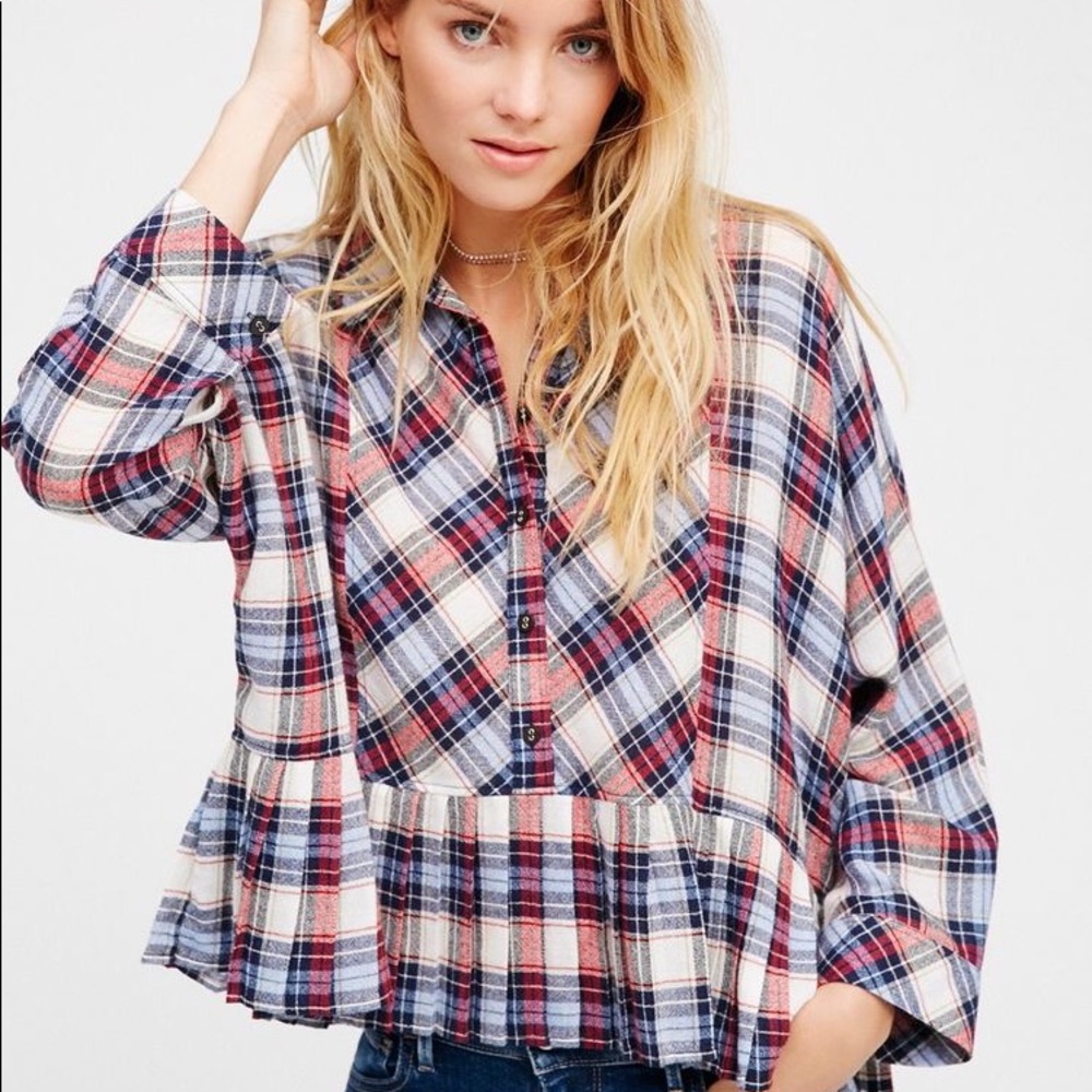 Free People ‘Promise Everything Plaid Shirt’